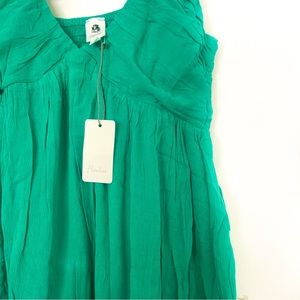 Vici (Flawless) - Women’s Pocketed Babydoll Dress (Green, M)